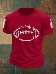 T-shirt décontracté pour hommes Football Gameday Football Fans
