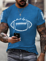 T-shirt décontracté pour hommes Football Gameday Football Fans
