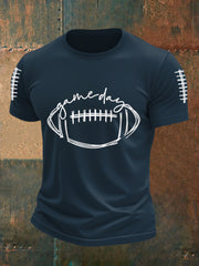 T-shirt décontracté pour hommes Football Gameday Football Fans