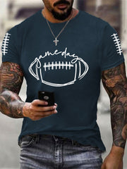 T-shirt décontracté pour hommes Football Gameday Football Fans