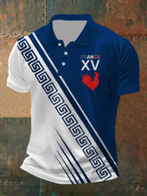 Polo imprimé France pour homme