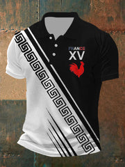 Polo imprimé France pour homme