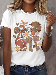 T-shirt décontracté Gameday pour femmes Football Fans