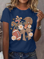 T-shirt décontracté Gameday pour femmes Football Fans