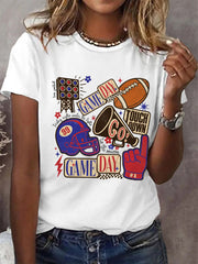 T-shirt décontracté Gameday pour femmes Football Fans