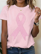 T-shirt à ruban rose pour femmes, sensibilisation au cancer du sein