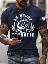 T-shirt à manches courtes Le Rugby C'est Ma Thérapie Homme