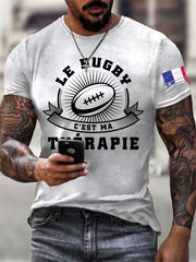 T-shirt à manches courtes Le Rugby C'est Ma Thérapie Homme