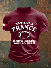 T-shirt à manches courtes Je Supporte La France Homme