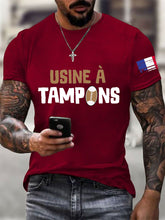 T-shirt à manches courtes Rugby Usine à Tampons Homme