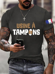 T-shirt à manches courtes Rugby Usine à Tampons Homme