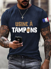 T-shirt à manches courtes Rugby Usine à Tampons Homme