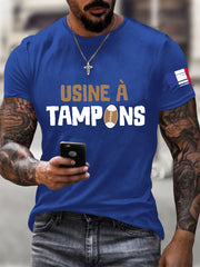 T-shirt à manches courtes Rugby Usine à Tampons Homme