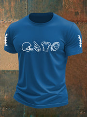 T-shirt à manches courtes imprimé Football pour hommes