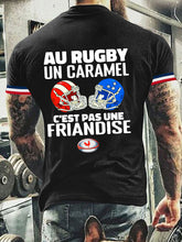 T-shirt à manches courtes Au Rugby Un Caramel C'est Pas Une Friandise Homme