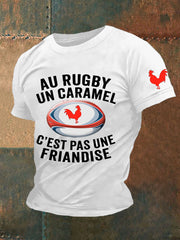 T-shirt à manches courtes Au Rugby Un Caramel C'est Pas Une Friandise Homme