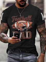 T-shirt décontracté pour hommes Football Dad Gameday Football Fans