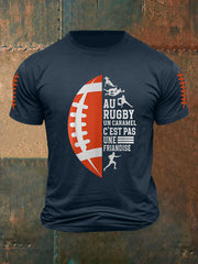 T-shirt à manches courtes Au Rugby Un Caramel C'est Pas Une Friandise Homme