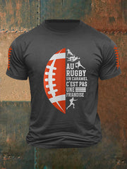 T-shirt à manches courtes Au Rugby Un Caramel C'est Pas Une Friandise Homme