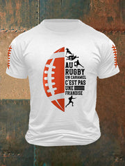 T-shirt à manches courtes Au Rugby Un Caramel C'est Pas Une Friandise Homme