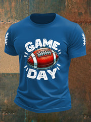 T-shirt décontracté pour hommes Football Gameday Football Fans
