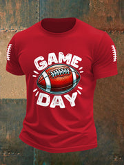 T-shirt décontracté pour hommes Football Gameday Football Fans