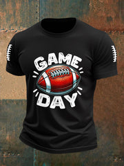 T-shirt décontracté pour hommes Football Gameday Football Fans