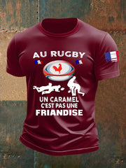 T-shirt à manches courtes Je Peux Pas J'ai Rugby Homme