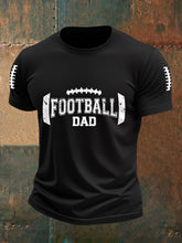 T-shirt décontracté pour hommes Football Dad Gameday Football Fans