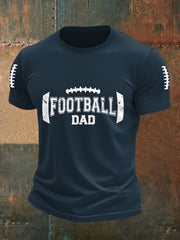 T-shirt décontracté pour hommes Football Dad Gameday Football Fans