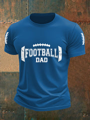 T-shirt décontracté pour hommes Football Dad Gameday Football Fans