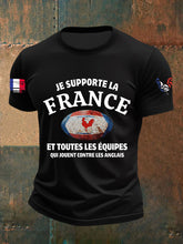 T-shirt à manches courtes Je Supporte La France Homme