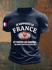 T-shirt à manches courtes Je Supporte La France Homme