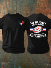 T-shirt manches courtes Au Rugby Un Caramel C'est Pas Une Friandise Homme