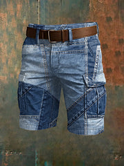 Hommes de vacances rétro Business Art Print Casual Shorts