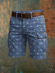 Hommes de vacances rétro Business Art Print Casual Shorts