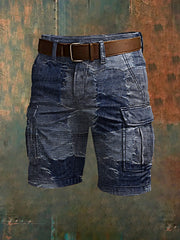 Hommes de vacances rétro Business Art Print Casual Shorts