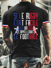T-shirt manches courtes Si Le Rugby Etait Facile Ca S'appellait Du Foot Homme