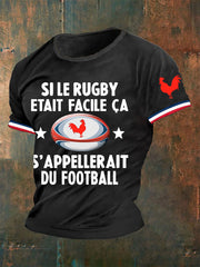T-shirt manches courtes Si Le Rugby Etait Facile Ca S'appellait Du Foot Homme