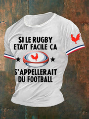 T-shirt manches courtes Si Le Rugby Etait Facile Ca S'appellait Du Foot Homme