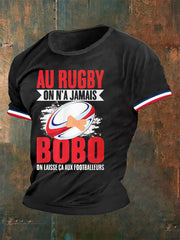 T-shirt à manches courtes Au Rugby On N'a Jamais BoBo Homme