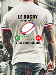 T-shirt manches courtes Le Rugby M'appelle Homme