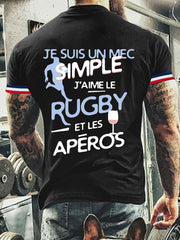 T-shirt à manches courtes Rugby Et Apéro Homme
