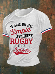 T-shirt manches courtes Rugby Et Apéro Homme