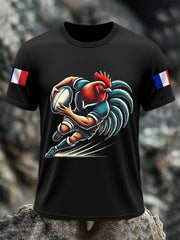Hommes Rugby Lovers Fans Imprimer T-shirt décontracté
