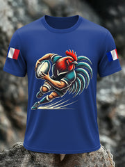 Hommes Rugby Lovers Fans Imprimer T-shirt décontracté