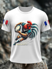 Hommes Rugby Lovers Fans Imprimer T-shirt décontracté