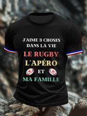 T-shirt à manches courtes Le Rugby L'apero Et Ma pour homme