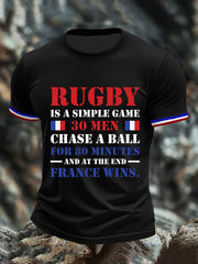 T-shirt à manches courtes Rugby Is A Simple Game pour homme