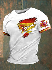 T-shirt imprimé de l'Espagne des hommes